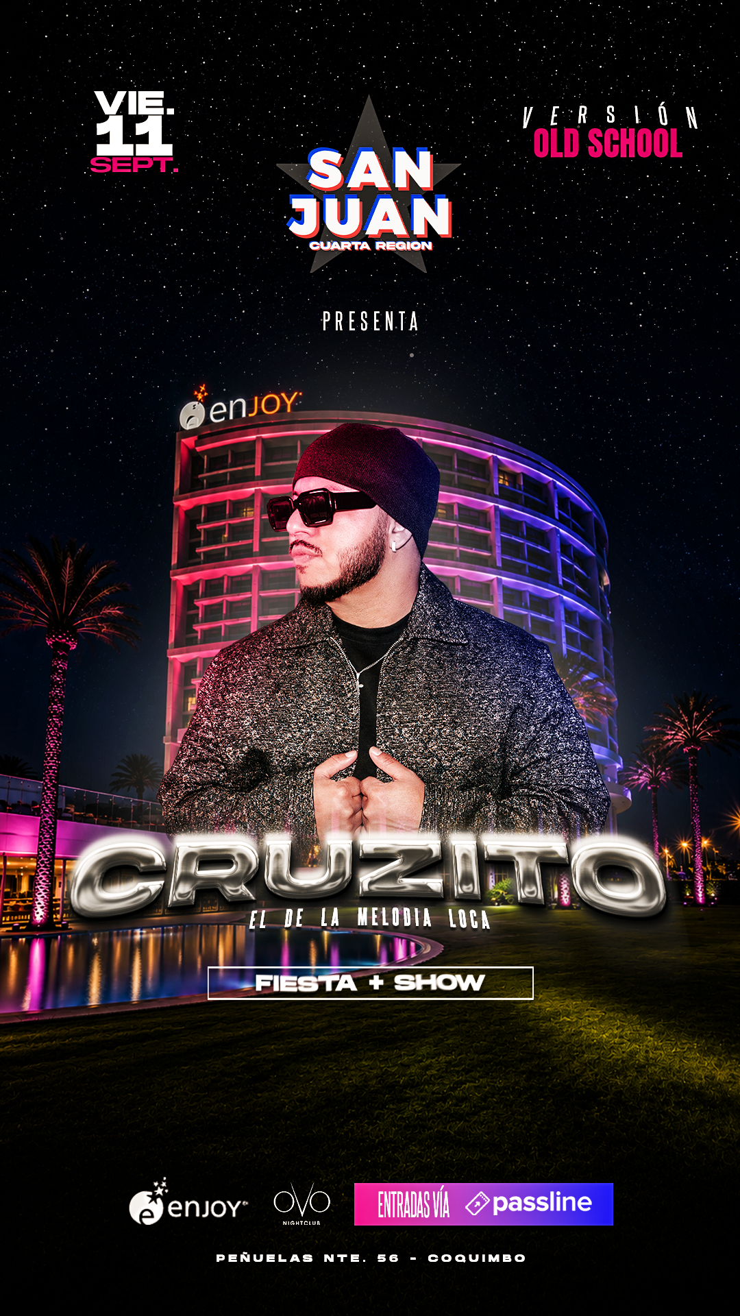 Cruzito en Vivo OVO Night Club Viernes 11 Septiembre